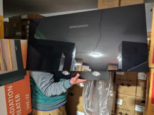 عرض نااار على شفاط ايرفورس إيطالي 90 سم سوكريت اسود تحكم عن بعد قوة 800