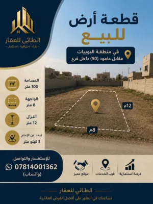 قطعة ارض قريب الامام