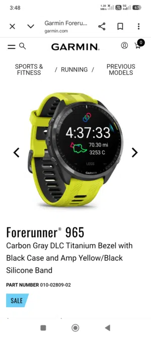 GARMIN FORERUNNER 965