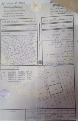 Residential Land for Sale in Al Sharqiya Bidiya