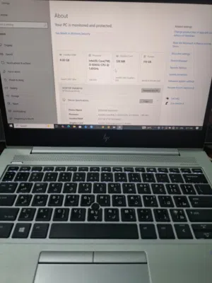 للبيع لابتوب HP EliteBook 830 G6 بحالة جيدة جدًا، مناسب للشغل، الدراسة، البرمجة، والأوفيس.