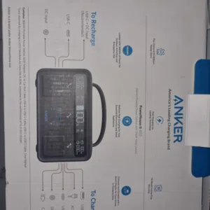 بطاريه من شركة انكر اصليه تشغيل تلفزيون ومروحه وتعبيه الهاتف استخدام شي بسيط مطلوب على