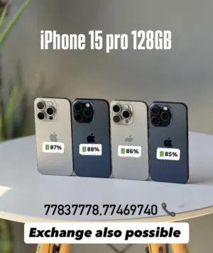15pro 128GB good battery health available and very clean and good condition