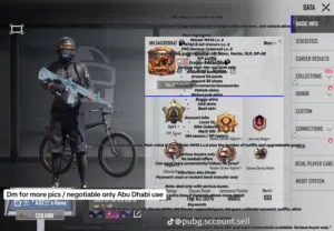 pubg account very good with alot of stuff m4 glacier level 6 169 skins alot of gun car skins