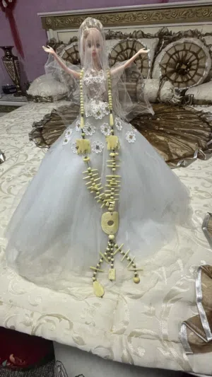 عقد من العاج الطول 42 سنتي الوزن 126 جرام