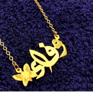 قلادات مطليه بالذهب والفضة