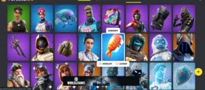 حساب فورتنايت:  سكن 285 و900+ رقصات وفوق ال 400 رقصة (السعر عليك انت فا انا حطيت دينار)