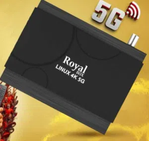 رسيفر غزال 4 جيجا رام رقم 1 مع اشتراك 10 سنوات Gazal Royal Box Linux 4K 5G
