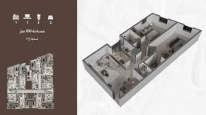 شقة غرفتين نوم للبيع في بالعذيبة,سكن مثالي لا يفوت 2BHK for sale in Azaiba