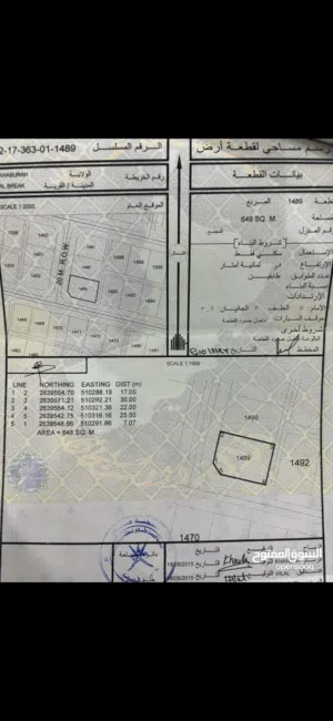 أرض سكنية للبيع سوبر كورنر في البريك بولاية الخابورة