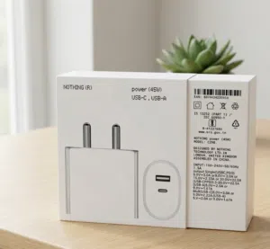 Nothing (R) 45W Fast Charger Dual Ports (USB-C and USB-A ports)