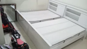 Two beds with mattress
