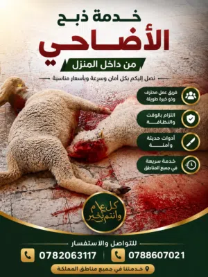ذبح اضاحي كل عام وأنتم بخير