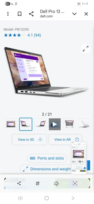 لاب توب ديل كور 5جيل بسعر مغري 250وقابل لتفاوض