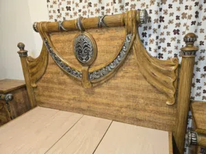 #غرفه نوم ماستر خليجي  # مكونه من خزانه 6 ظرف # تخت مجوز التخزين # كوميدينات عدد (2)