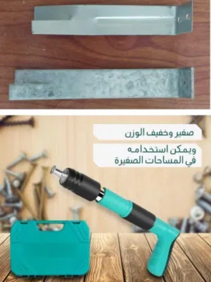مسدس مسامير + زوايا شد الطابوق بالعمود الخرسانة