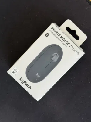 ماوس من شركة Logitech استعمال جداً نظيف و قليل موديل Pebble Mouse 2 M350s