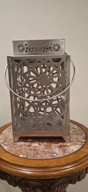 فانوس ستانلس ستيل / حامل شمعة ستانلس ستيل – تصميم إسلامي