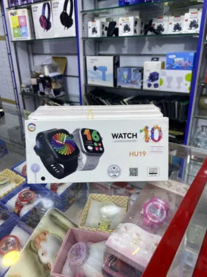Brand New Watch 10 HU19 Smartwatch – Super AMOLED with 3 Straps & Wireless Charger