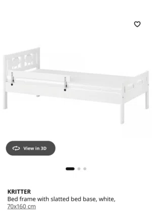 سرير أطفال مع فرش من إيكيا بحالة جديدة IKEA KRITTER bed frame and it’s matters in perfect condition
