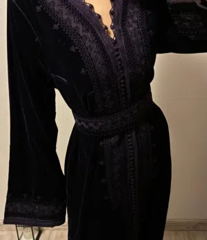 قفطان مغربي جديد 3 الوان مختلفة