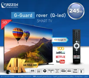 شاشه 50 انش  G-Guard-50 QLED TQG Rovers QLED نظام اندرويد اصلي فقط