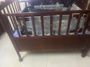 Wooden Baby Crib / Cot without Mattress – Good Condition