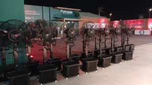 مروحة رذاذ الماء 30بوصه تنك 40لتر للمطاعم والكافيهات والحدائق