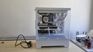 white build gaming pc جهاز كمبيوتر ألعاب أبيض اللون