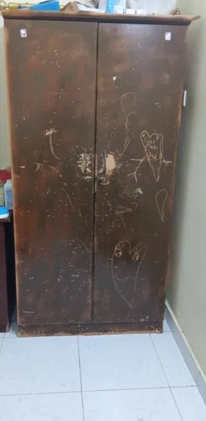 2-Door Wardrobe – Large Storage Capacity (Hanging + Shelves + Drawer) Price is negotiable