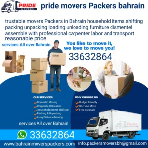 best movers and Packers company in Bahrain expert in household items shifting packing Services All