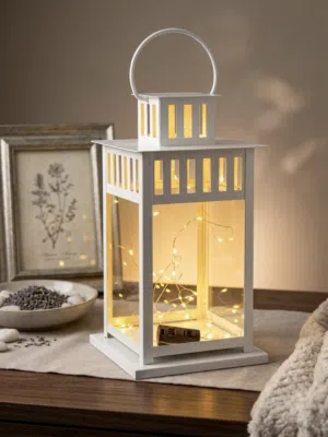 White Glass Lantern