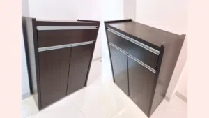 Elegant Wooden Shoe Rack Cabinet with Drawer
