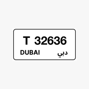 Dubai plate 32636