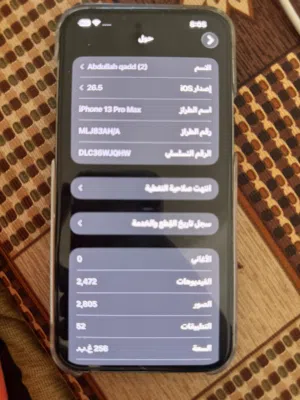 Apple iPhone 13 Pro Max 256 GB in Amman