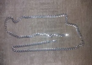 سلسله فضه قشر سمك 5 اختام ايطالي استيراد بلدها و سبائك ذهب فوري