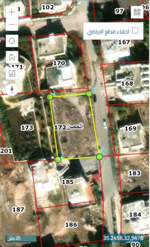 Residential Land for Sale in Irbid Eidoon Military Hospital