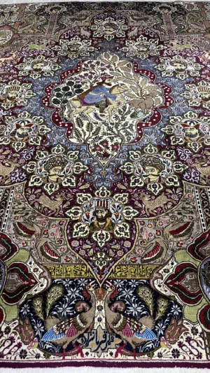 سجادة ايراني ممضية (قم قلم سلاطين)