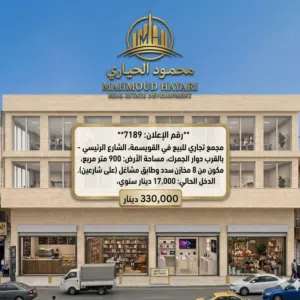 فرصة استثمارية ذهبية - مجمع تجاري للبيع في القويسمة بأقل من سعر الارض