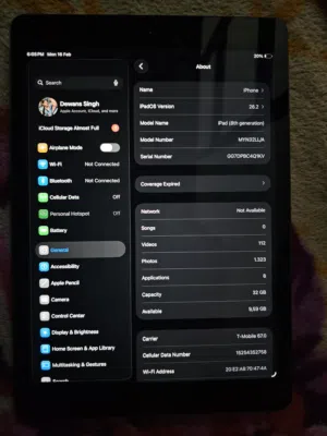 ipad 8 the generation very good condition