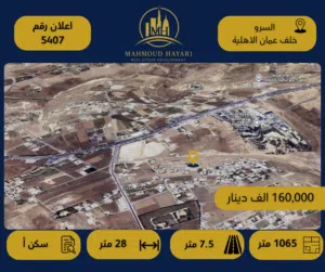 Residential Land for Sale in Salt Al Saro