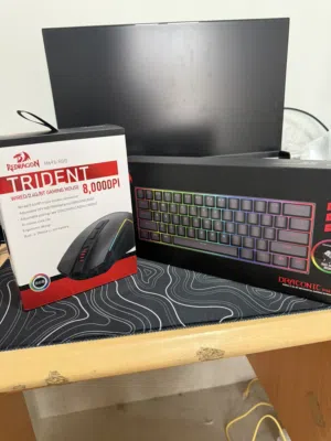 ماوس وكيبورد redragon RGB قابل للبرمجة وإضافة الإختصارات مع التحكم بمزايا الأزرار بما في ذلك السرعة