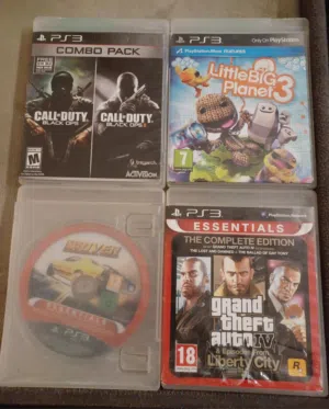 العاب بلايستيشن 3 مستعملة استعمال نظيف للبيع Playstation 3 cd bundle used and clean for sell