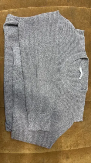 original zara knit sweater M size gray color brand new not used
