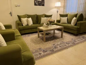 طقم كنب موديل تركي سبع مقاعد لون اخضر فاتح