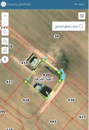 حصة أرض سكنية 750م في ذهيبة الشرقية (كاش أو أقساط مريحة)