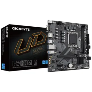 مذربورد جيجابايت لمعالجات انتل جيل 12 + 13 + 14 - GIGABYTE UD B760M-E DDR5 LGA 1700 MOTHERBOARD