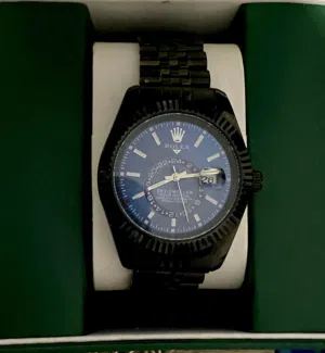 ساعة رولكس زرقاء بالأسود جديدة