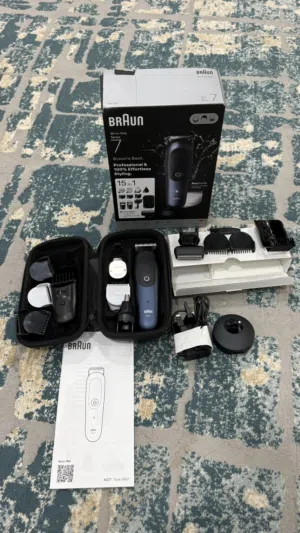 ماكينة حلاقة Braun Series 7 (15 في 1) جديدة بضمان سنة