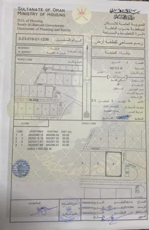 Residential Land for Sale in Al Batinah Al Masnaah